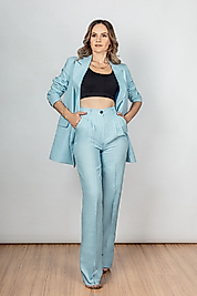 PALAZZO KETEN TAKIM ELBİSE